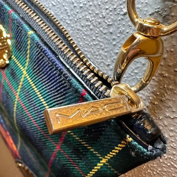 MAC Plaid Crossbody Bag with Gold Accents - Picture 5 of 6